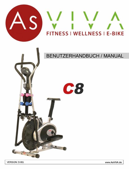 Crosstrainer C8 Bedienungsanleitung