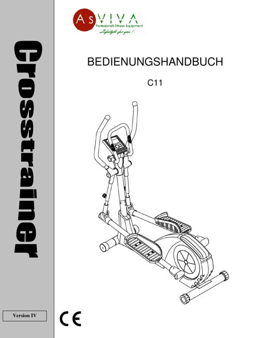 Crosstrainer C11 Bedienungsanleitung