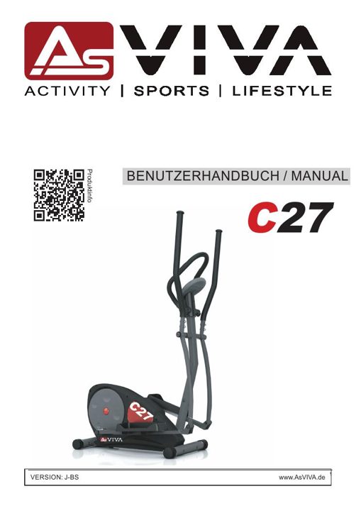 Crosstrainer C27 Bedienungsanleitung