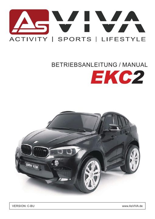Elektro Auto X6 (JJ2168) EKC2_BLACK Bedienungsanleitung