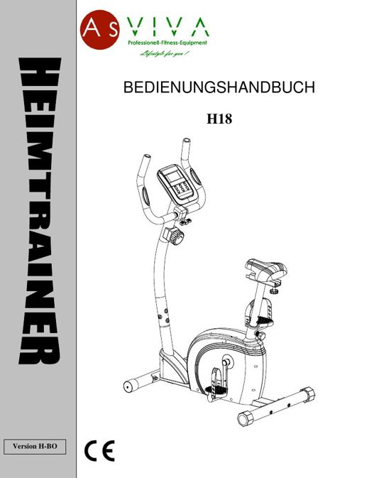 Heimtrainer H18 Bedienungsanleitung