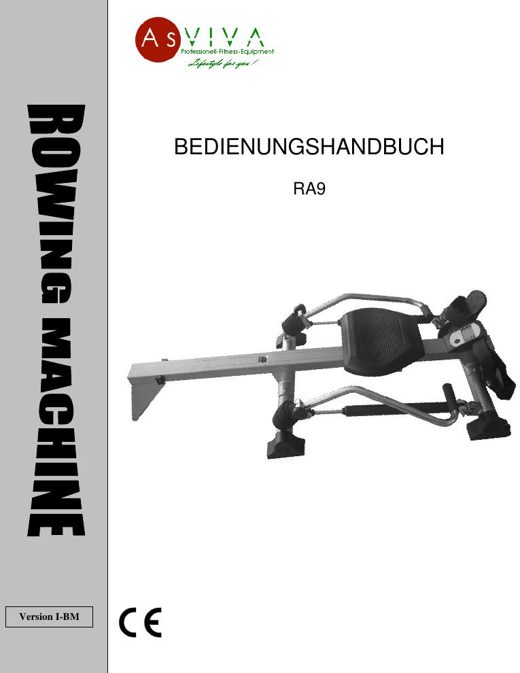 Rudergerät RA9 Bedienungsanleitung