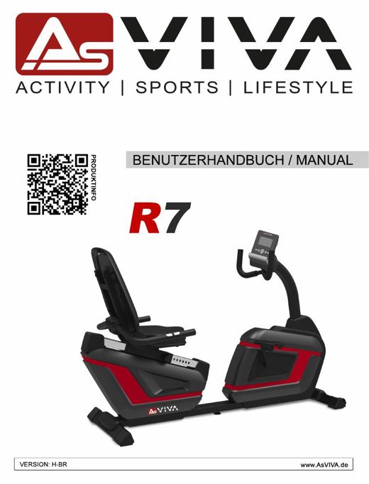 2in1 Ergometr poziomy & Crossfit R7 Bedienungsanleitung
