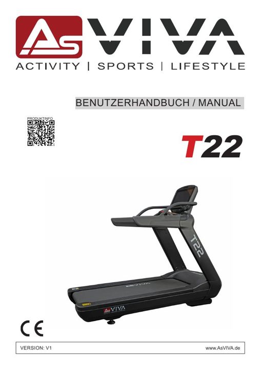 Bieżnia Studio Pro T22 Bedienungsanleitung