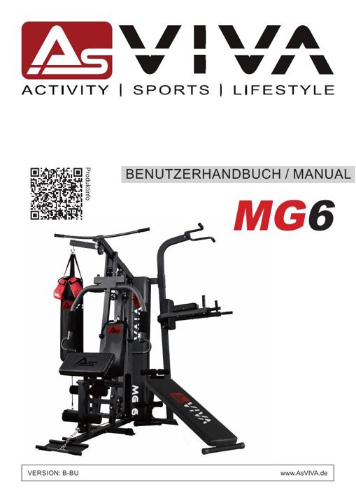 Kraftstation AsVIVA MG6 Pro 50in1 90kg Box- Kampfsport Multi-Gym