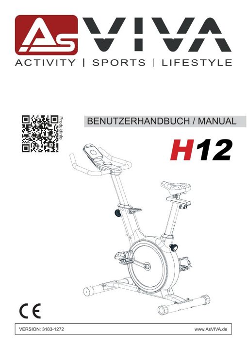 Ergometr Speedbike H12 Bedienungsanleitung