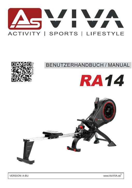 Wioślarz Magnetic Rower RA14 Bedienungsanleitung