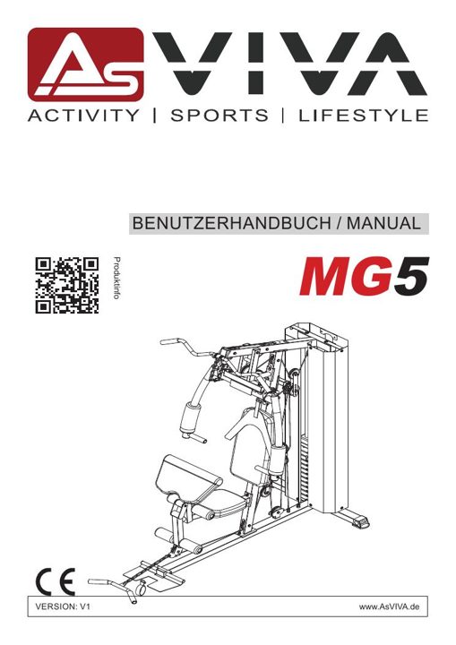 Atlas do ćwiczeń Multi-Gym MG5 Pro Bedienungsanleitung