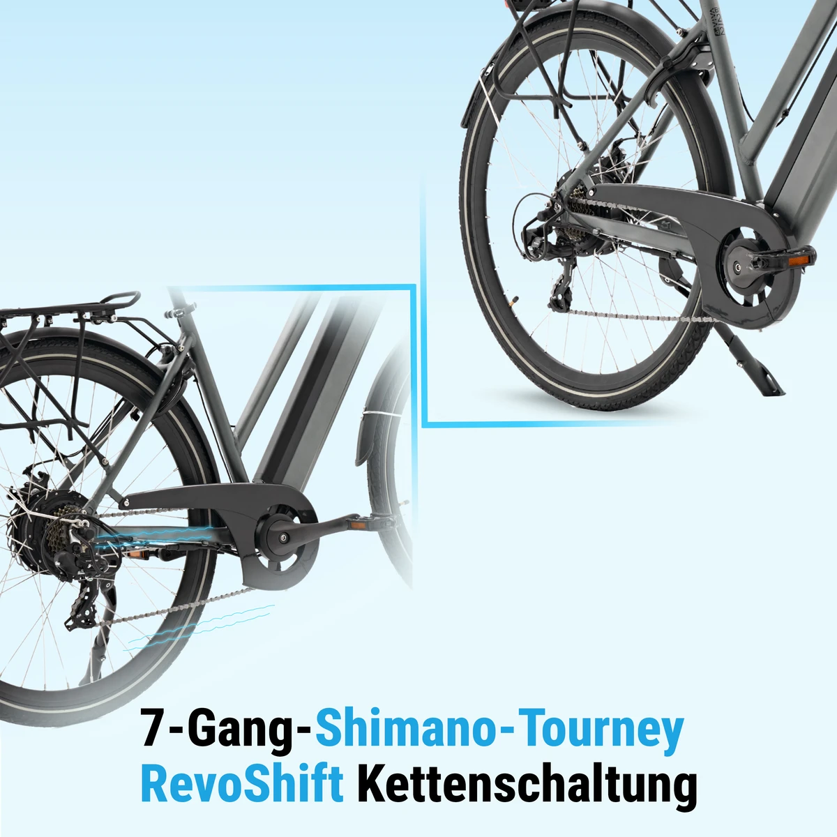 7-biegowa przerzutka zewnętrzna Shimano Tourney RevoShift