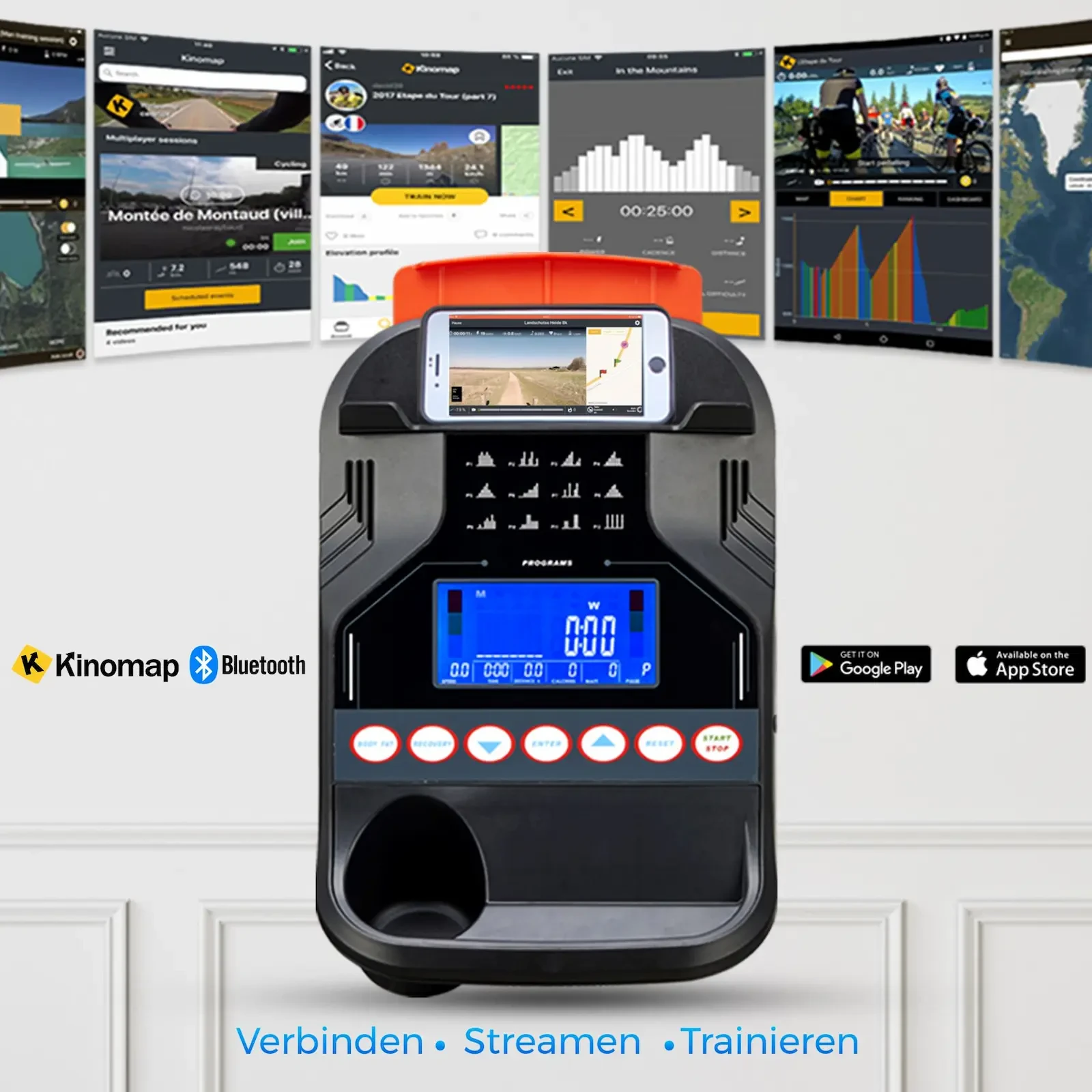 Komputer treningowy LED z Bluetooth & Kinomap