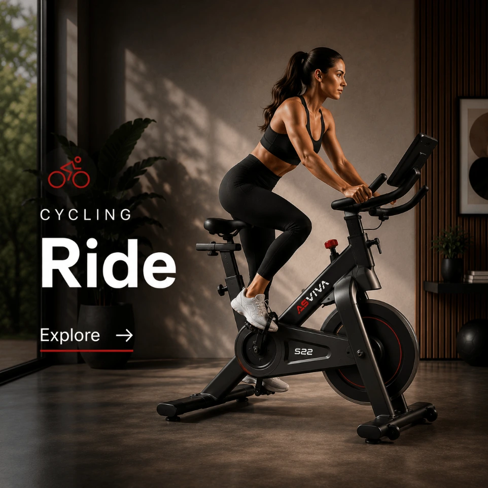 Indoor Cycle AsVIVA S22 w pomieszczeniu mieszkalnym