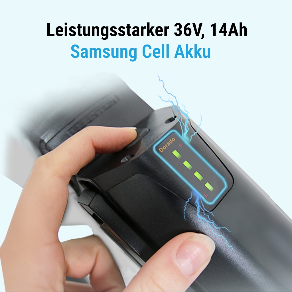 City E-Bike B15 – 28 Zoll – Grau/Weiß – Samsung Akku Schwarz