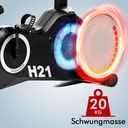 Ergometr rower stacjonarny AsVIVA H21 Pro Wi-Fi – masa zamachowa hamulec magnetyczny