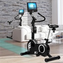 Ergometr rower stacjonarny AsVIVA H21 Pro Wi-Fi – rolki transportowe