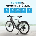 AsVIVA E-Bike BC1B – 28" Urban Citybike – poziomy wspomagania