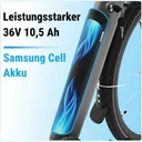 AsVIVA Urban City E-Bike BC1C – 28 cali – akumulator