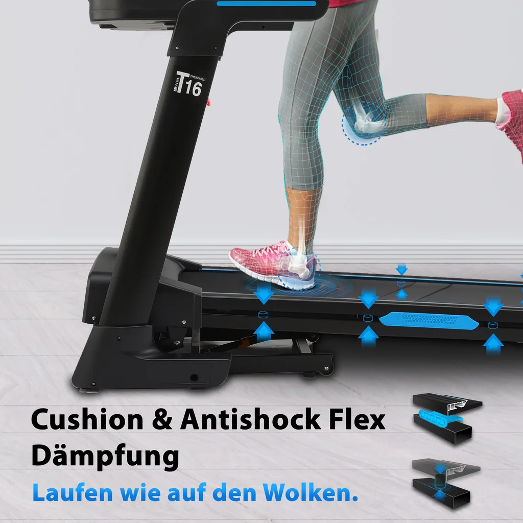 Laufband Smart Run T16 – Bluetooth Cardio Dämpfungssystem