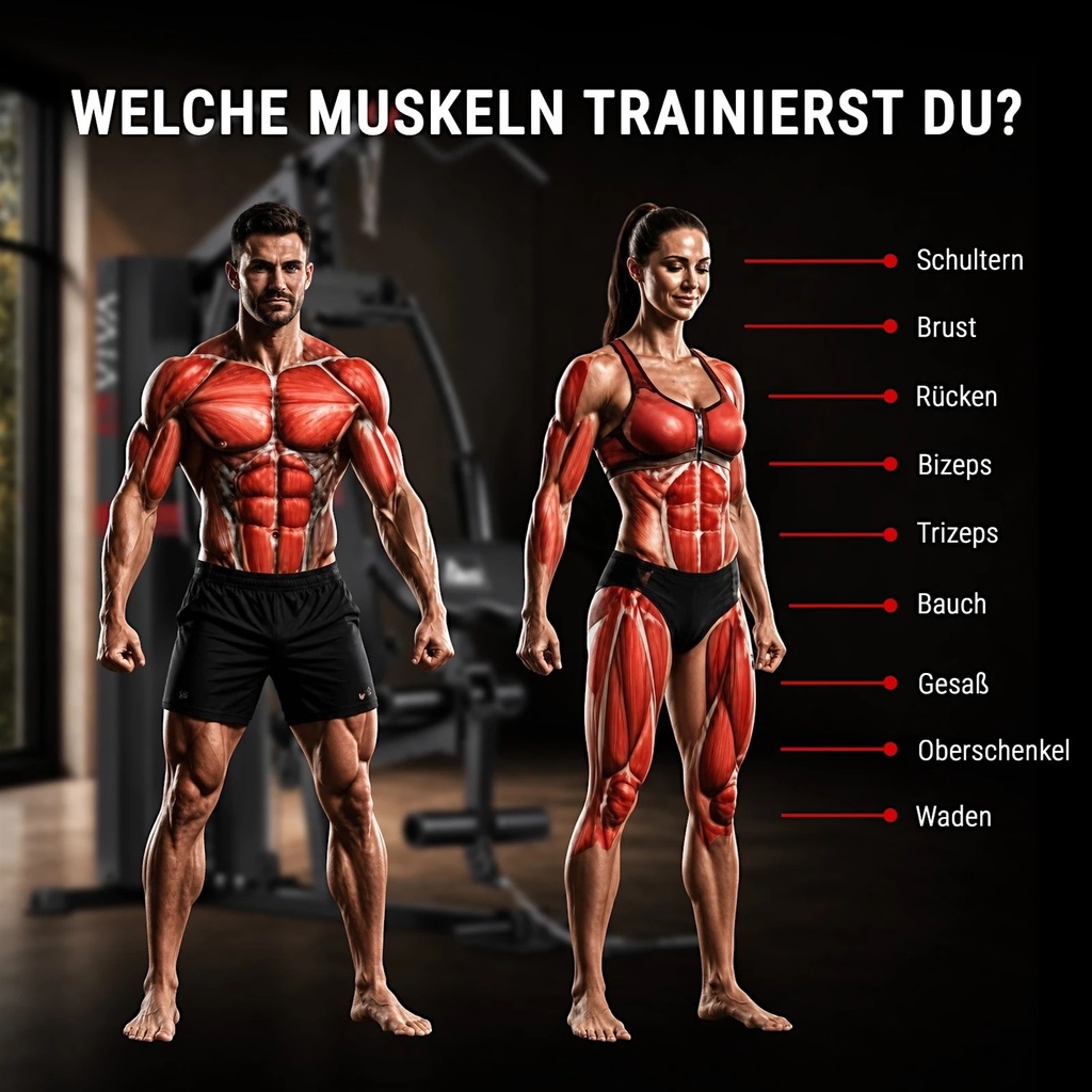Kraftstation Multi-Gym MG5 Pro – Muskelgruppen