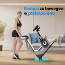 Kółka transportowe ergometru AsVIVA H25 Studio Pro ułatwiające przemieszczanie roweru stacjonarnego