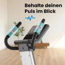 Czujniki tętna na kierownicy ergometru AsVIVA H25 Studio Pro do pomiaru tętna