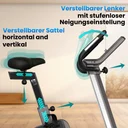 Regulowane siodełko i kierownica ergometru AsVIVA H25 Studio Pro zapewniające ergonomiczną pozycję siedzącą
