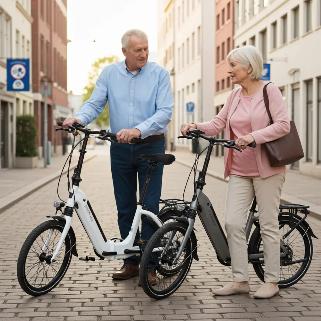 Rower elektryczny składany AsVIVA E-Bike Stadtfalter B13 – widok 5