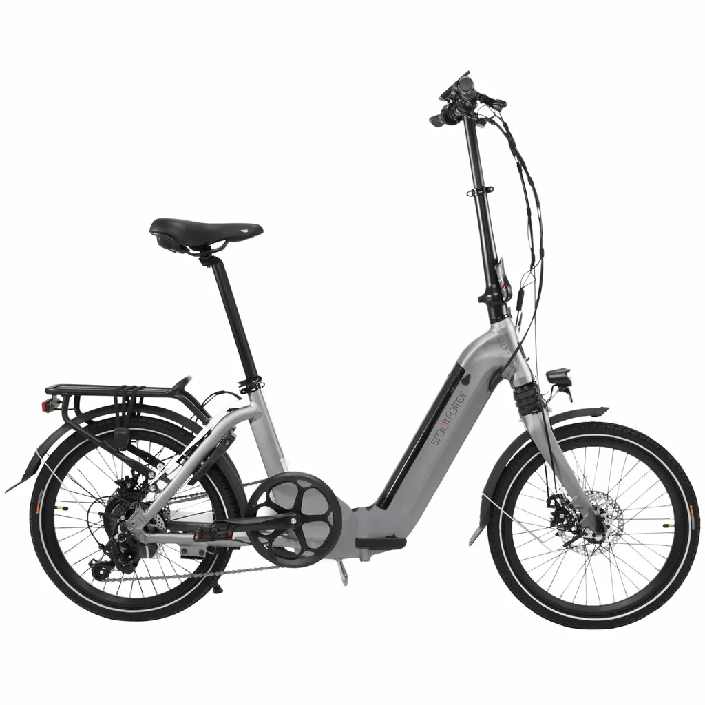 E-Bike Klapprad Stadtfalter B13 – Faltrad Seitlich