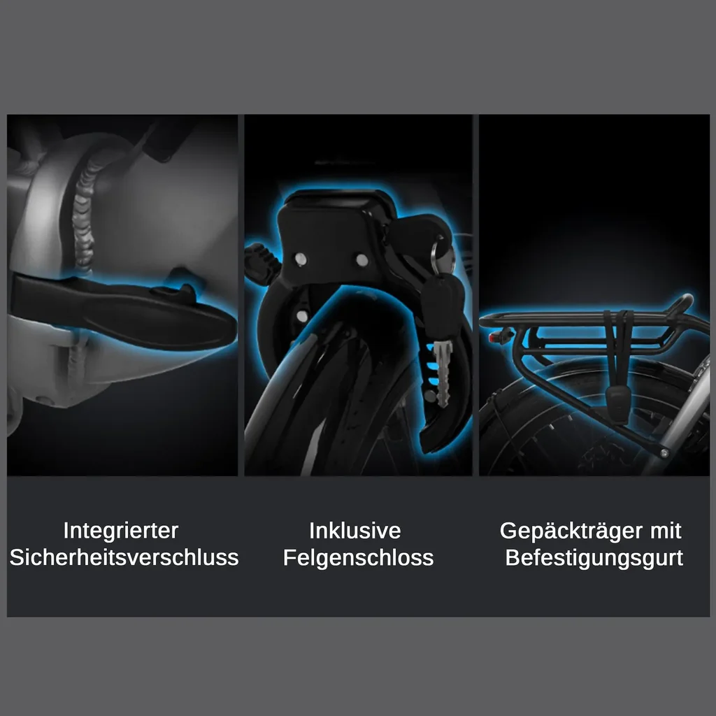E-Bike Klapprad Stadtfalter B13 – Faltrad Komponenten