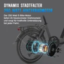 Rower elektryczny składany AsVIVA E-Bike Stadtfalter B13 – silnik w tylnym kole