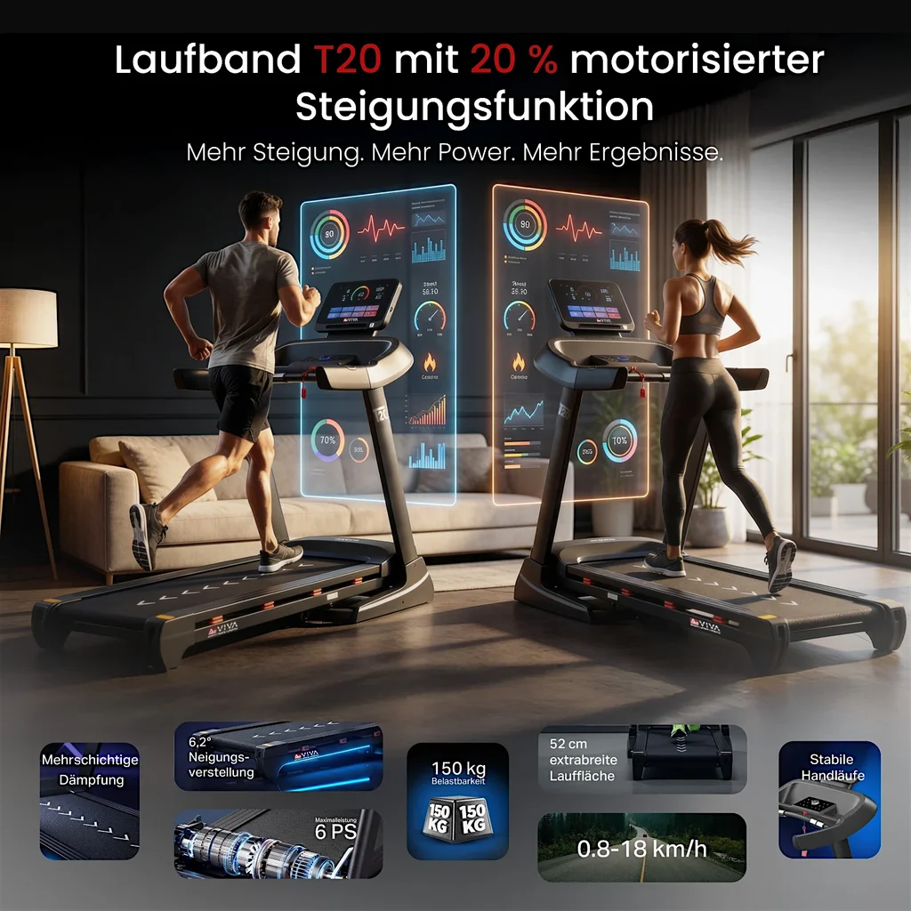 Bieżnia AsVIVA T20 Cardio Pro Runner – widok 7
