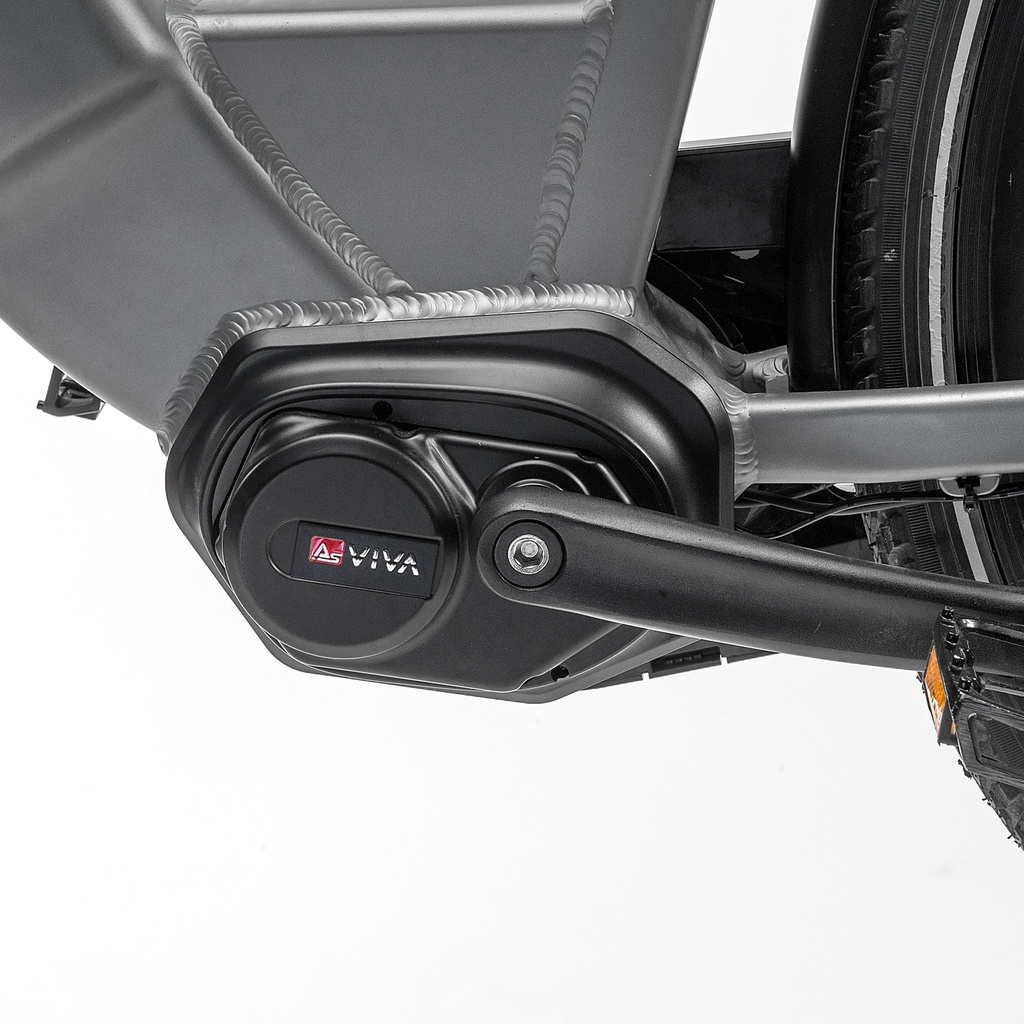 AsVIVA City E-Bike Stadtfalter B14 – Szary/Biały – Widok 13