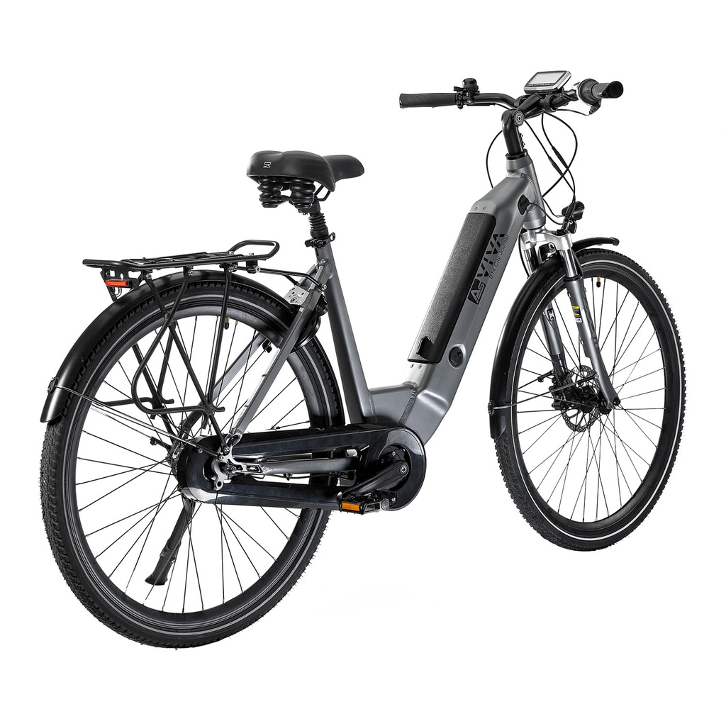 AsVIVA City E-Bike Stadtfalter B14 – Szary/Biały – Widok 19