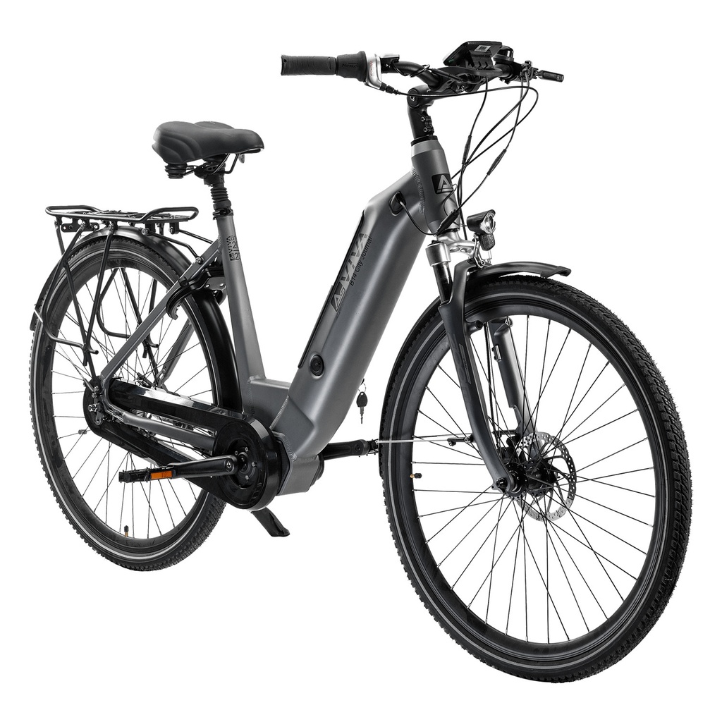 AsVIVA City E-Bike Stadtfalter B14 – Szary/Biały – Widok 21