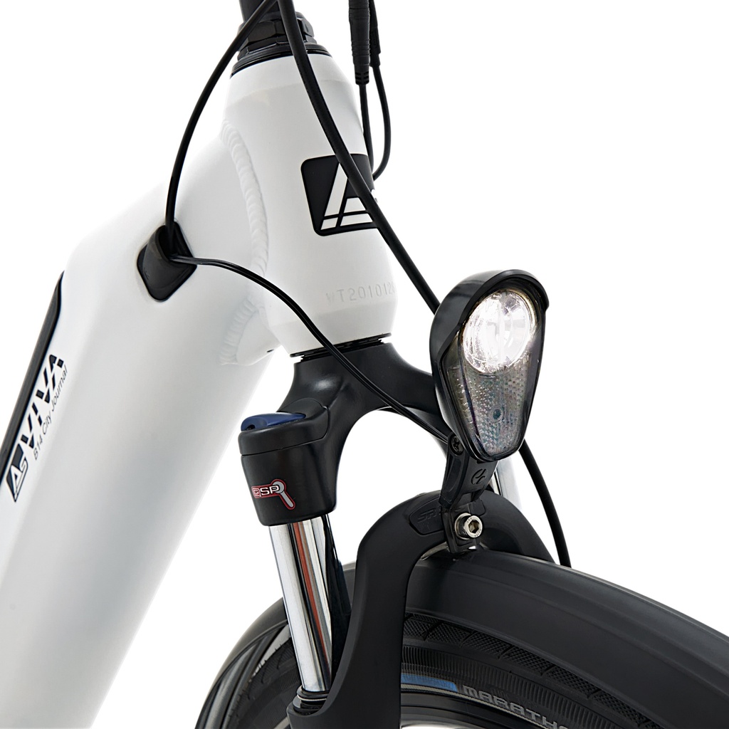 AsVIVA City E-Bike Stadtfalter B14 – Szary/Biały – widok 14
