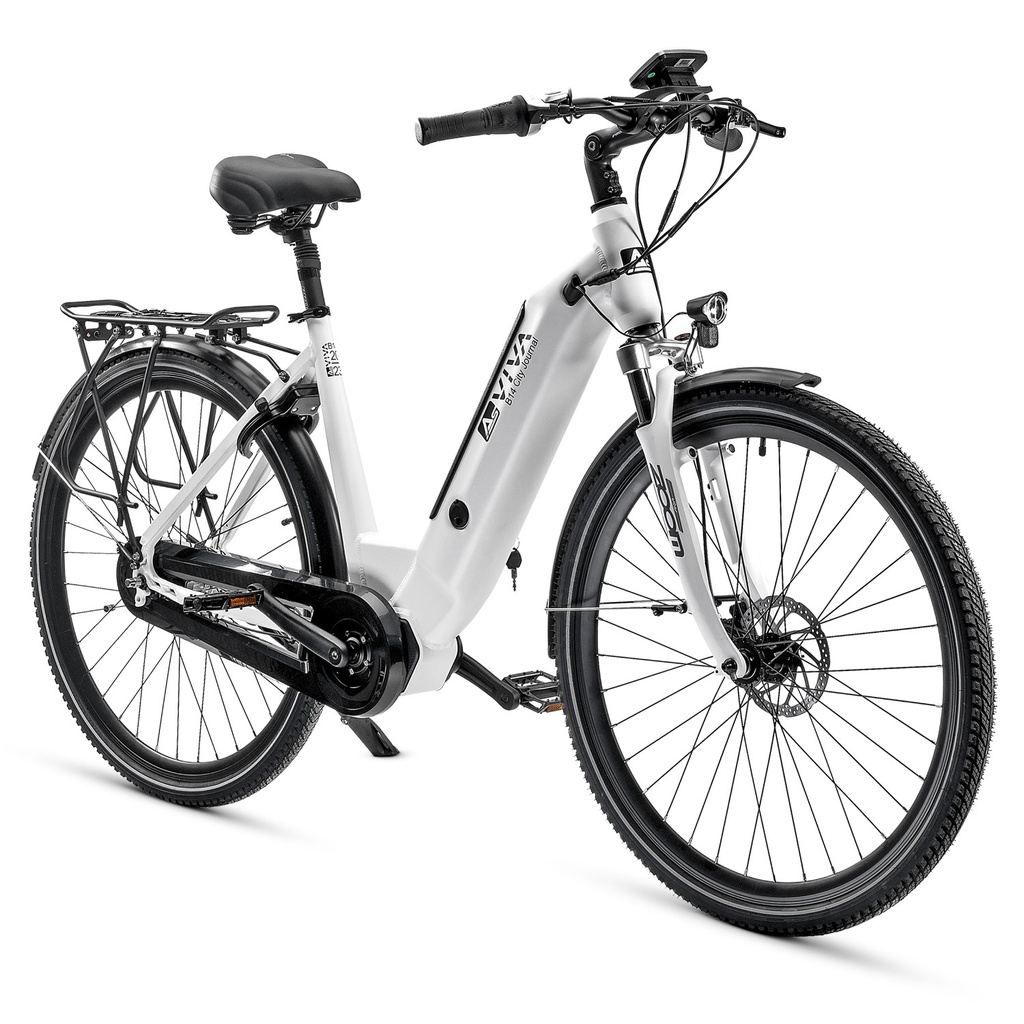 AsVIVA City E-Bike Stadtfalter B14 – Szary/Biały – Widok 24