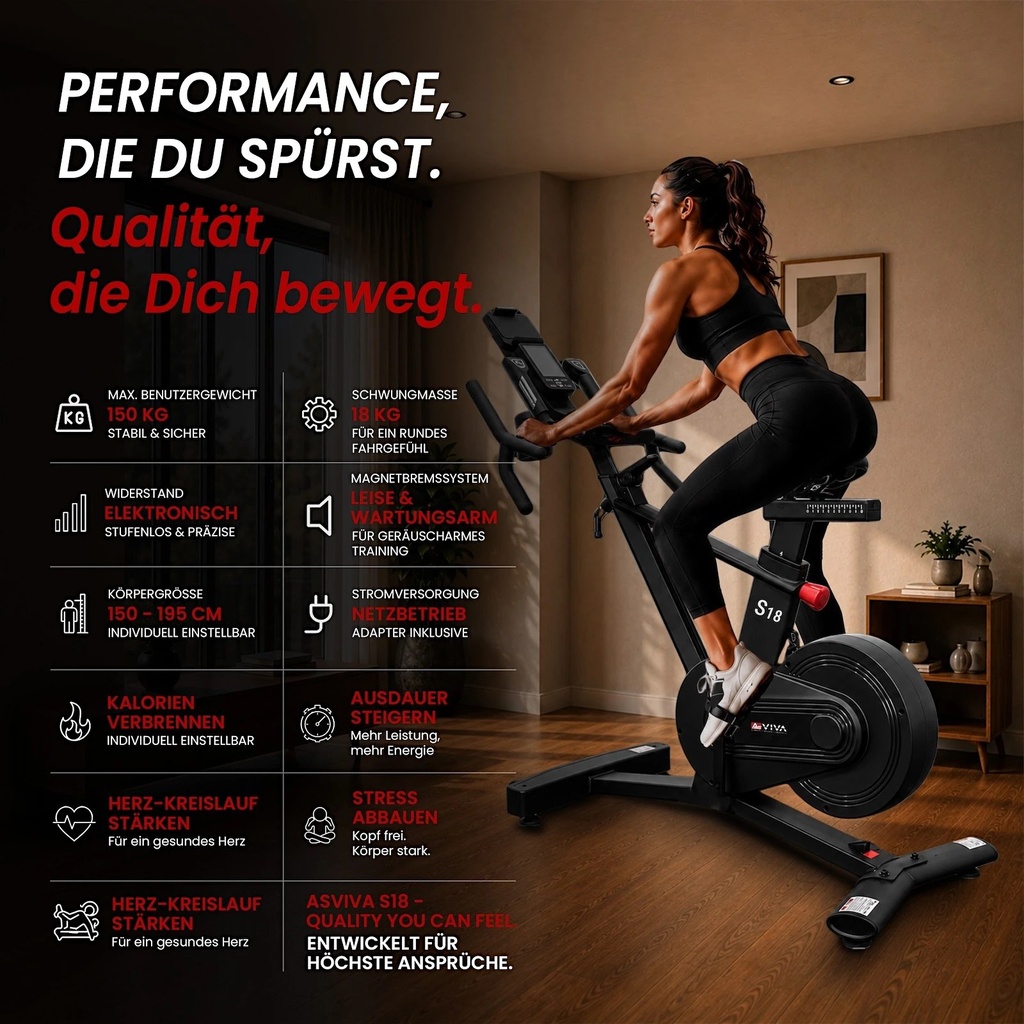 AsVIVA Speedbike Power S18 Pro – widok 2