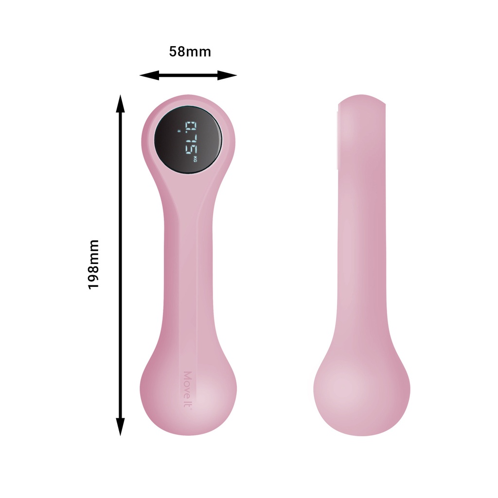 Hantel-Set Power Boost KH3 – 0,5 + 0,75 + 1 kg – Größenvergleich
