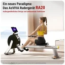 Wioślarz AsVIVA PowerGen RA20 w kolorze czarnym - Design i zakres funkcji