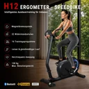 Rower stacjonarny ergometr LED AsVIVA H12 z niskim wejściem