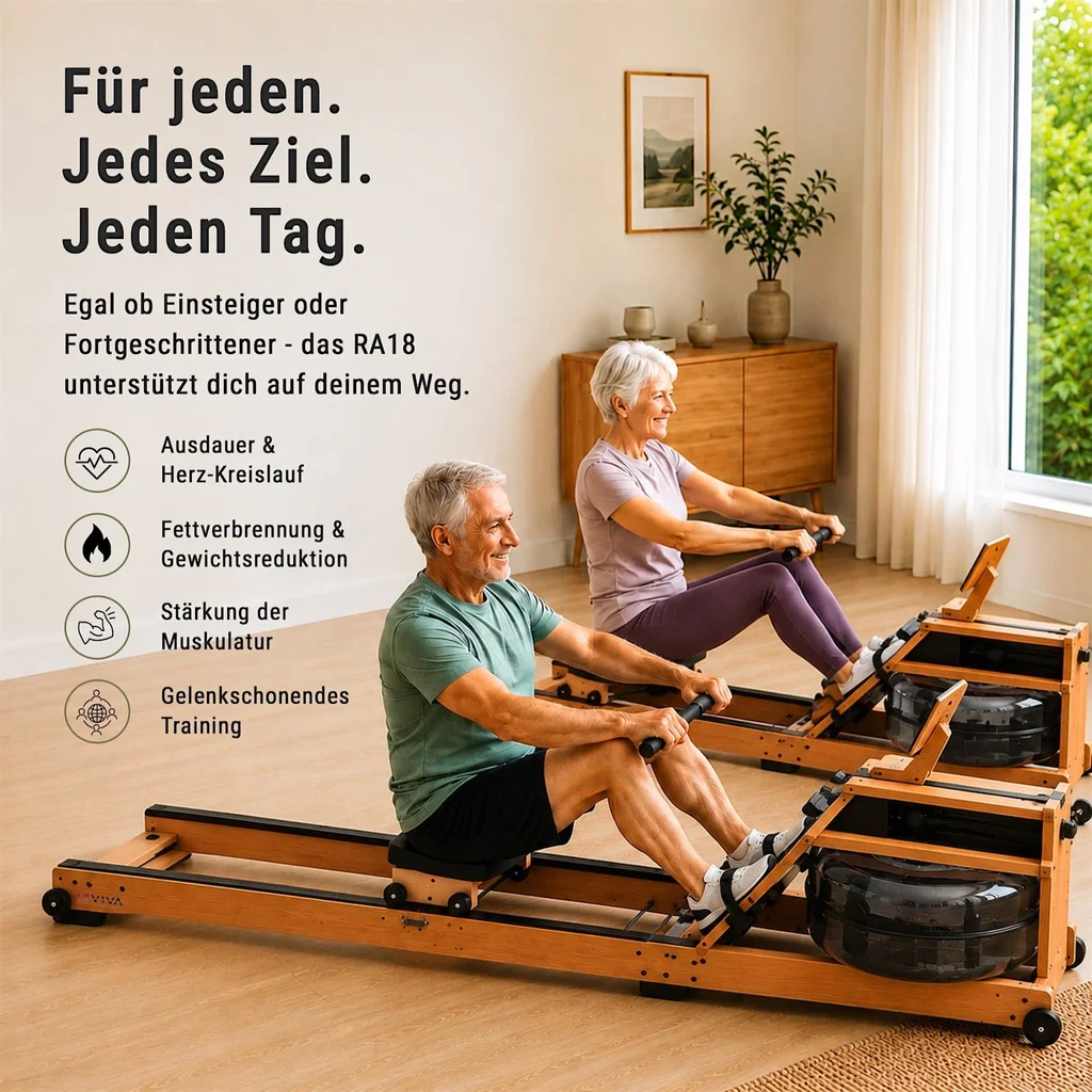 AsVIVA Wasser-Rudergerät RA18 Lightning
