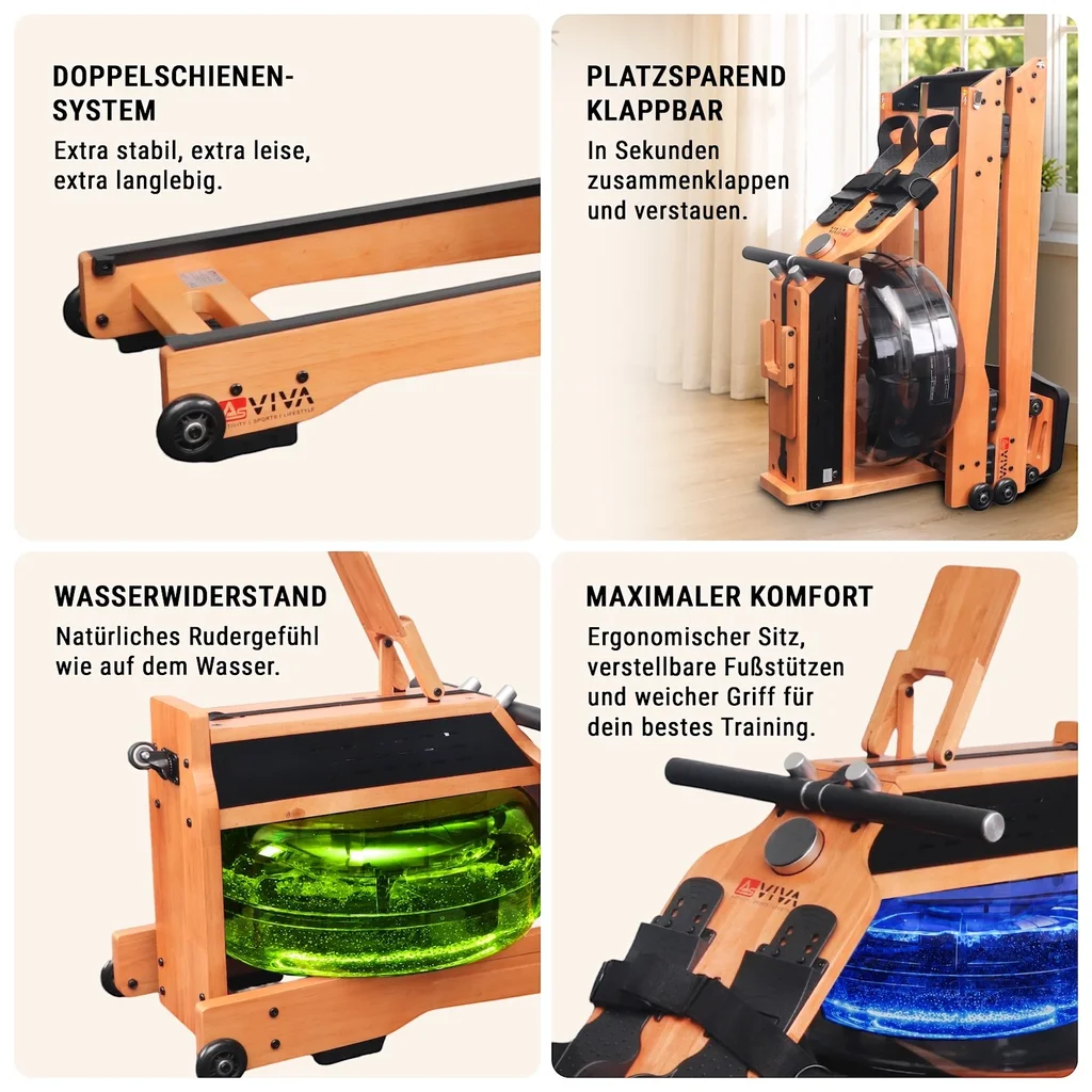 Wasser-Rudergerät RA18 Lightning – Detailansicht