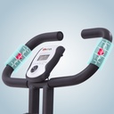 Sensory dotykowe tętna na kierownicy roweru stacjonarnego AsVIVA H14 w kolorze czarnym do pomiaru tętna podczas treningu