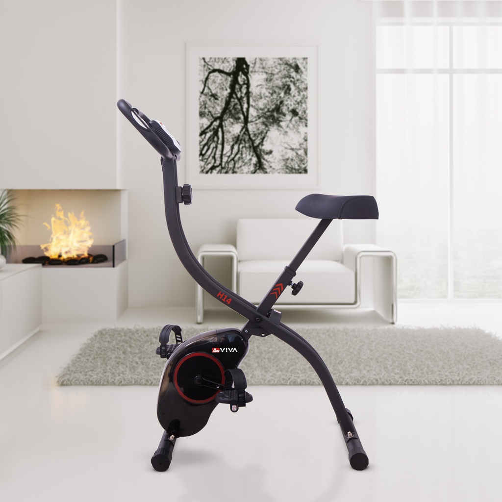 Rower stacjonarny ergometr AsVIVA X-Bike H14 w kolorze czarnym w salonie