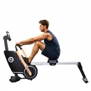 Wioślarz 3D AsVIVA RA12 Rower – widok z boku z oporem magnetycznym i ergonomicznym siodełkiem