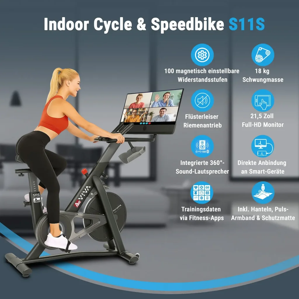 AsVIVA | INDOOR CYCLE Cardio XI Sport bicycle S11 - widok produktu