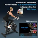 Duży wyświetlacz AsVIVA Speedbike S11S przejrzyście pokazuje wszystkie ważne parametry treningu