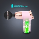 Pistolet do masażu AsVIVA MGN2, różowy (rosé) – akumulator
