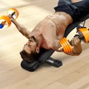 Ławka treningowa i ławka skośna AsVIVA Home-Gym WB2 - widok treningu