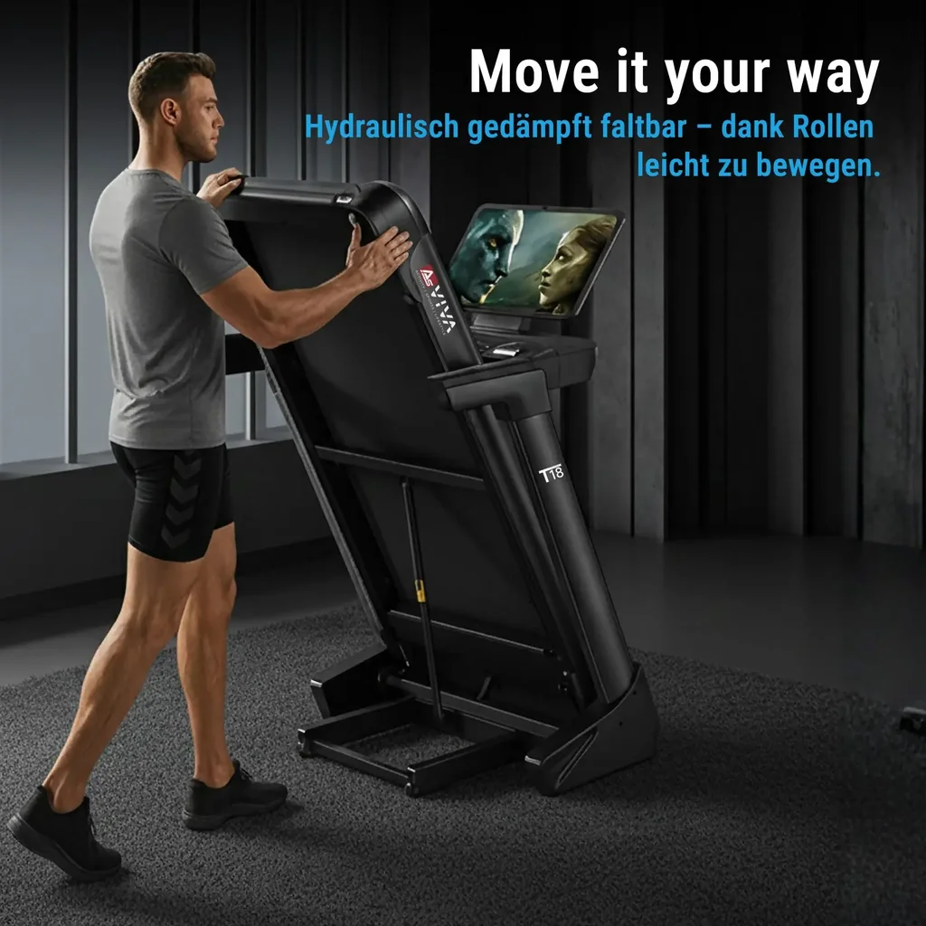 Laufband Smart T18 Pro – Transportrollen