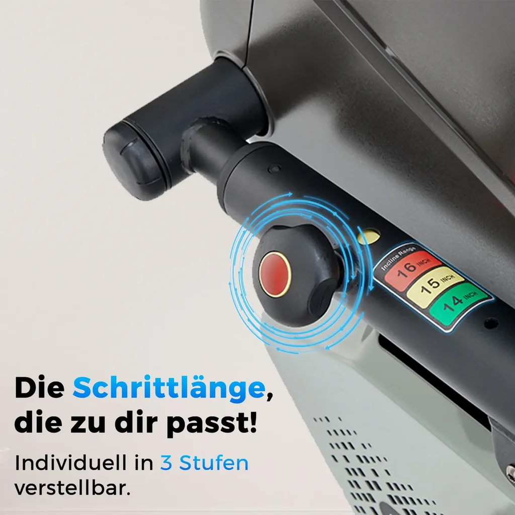 Stepper Smart Ergo ST4 – Treppensteiger Schrittlänge